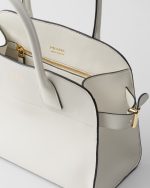 Prada Medium Leather Tote Bag - Image 4